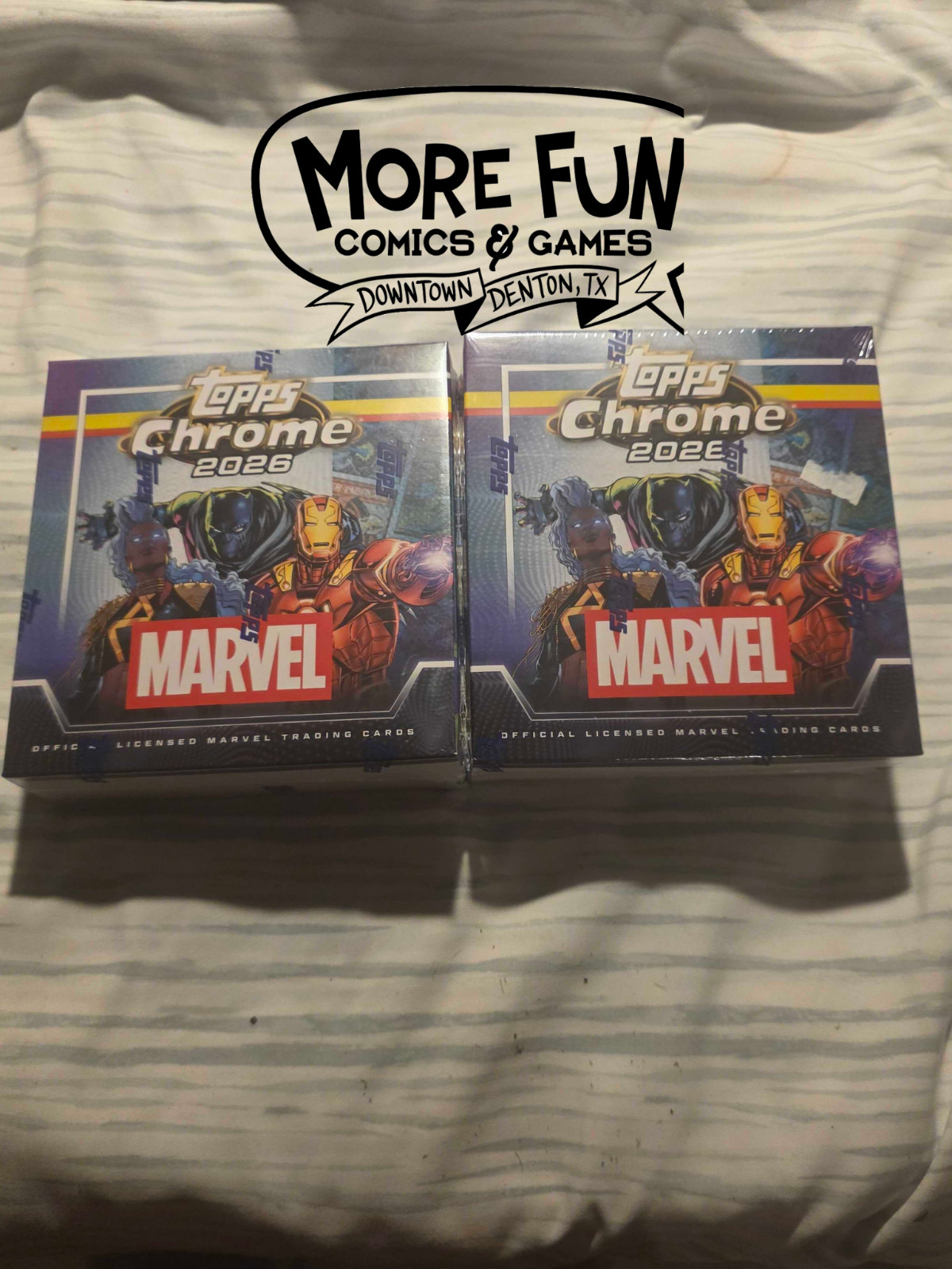 LOT of Two (2) 2026 Topps Chrome Marvel Comics Mega Boxes FREE SHIPPING