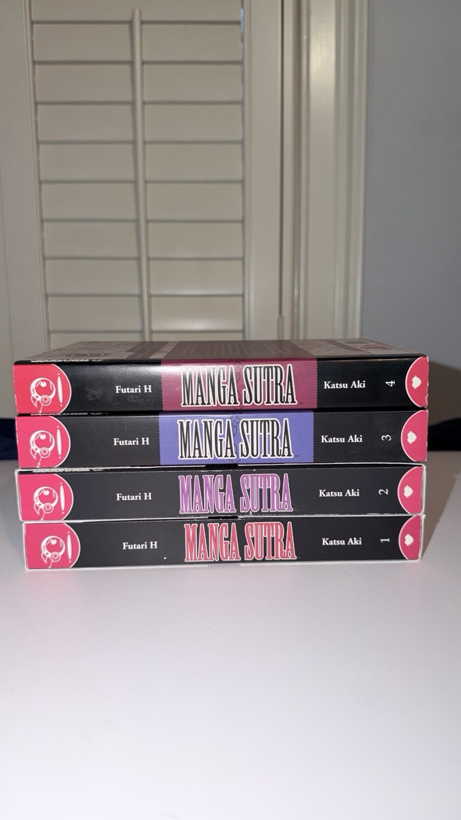 Lotto Manga Sutra Futari H Vols 1-4 Manga Inglese Tokyopop Fuori Produzione Raro 2 con Maniche