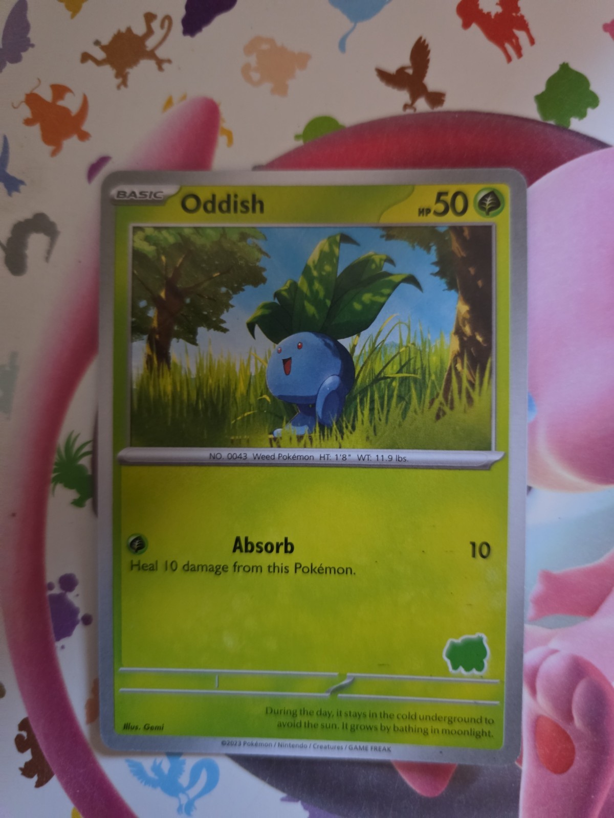 Oddish My First Battle Pokemon Card