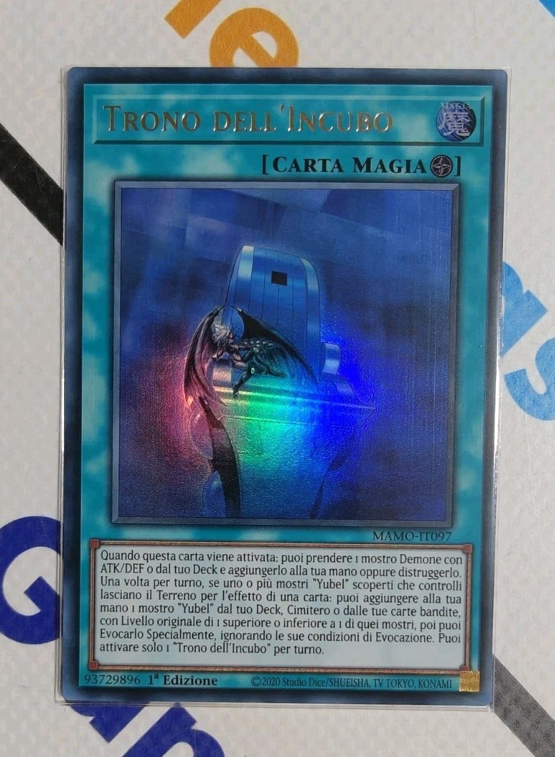 TRONO DELL'INCUBO ��� (Nightmare Throne) • Ultra Rara MAMO IT097 • 1Ed • Yu-Gi-Oh