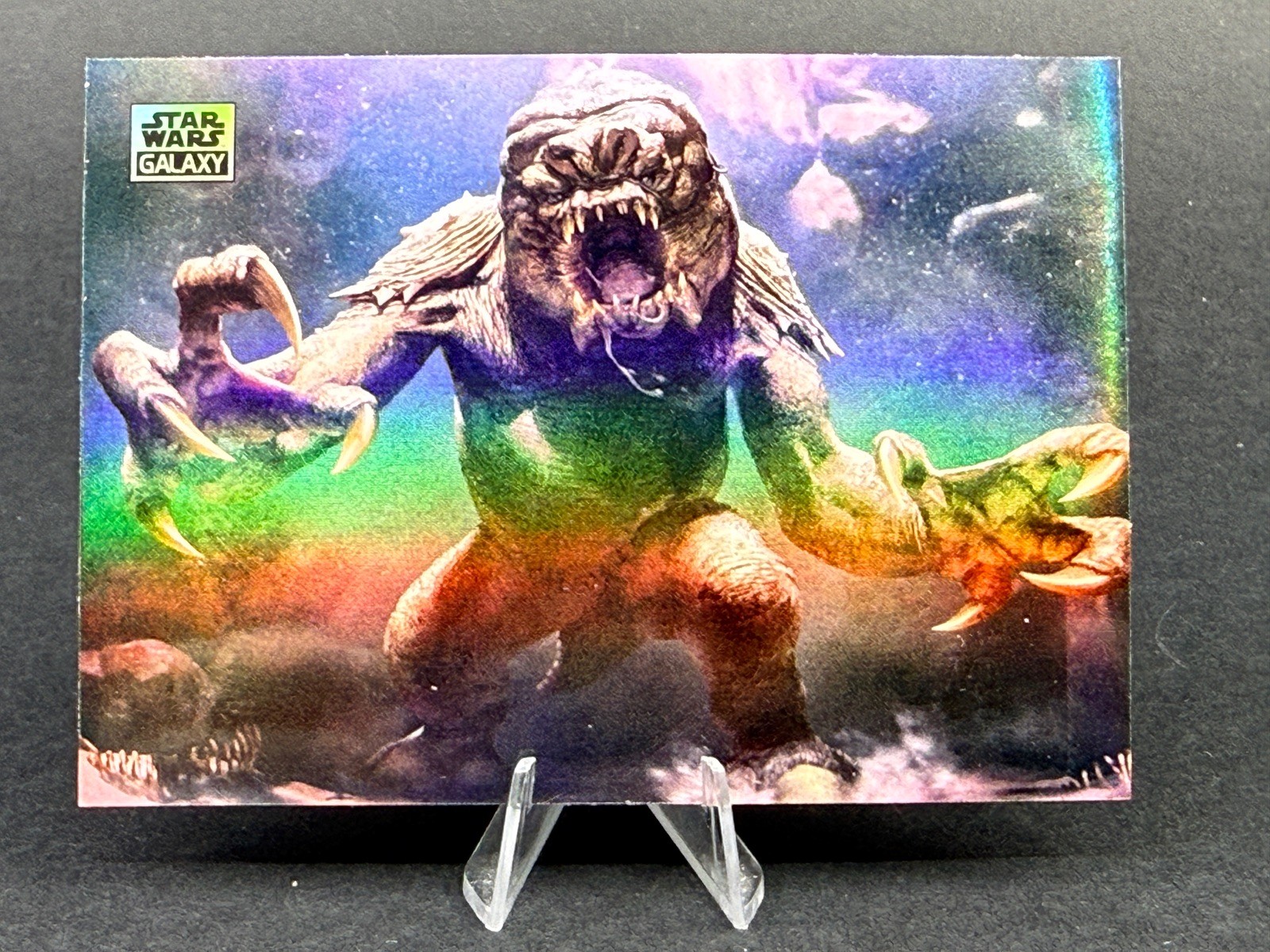 2025 Topps Star Wars Chrome Galaxy The Rancor Refractor #45