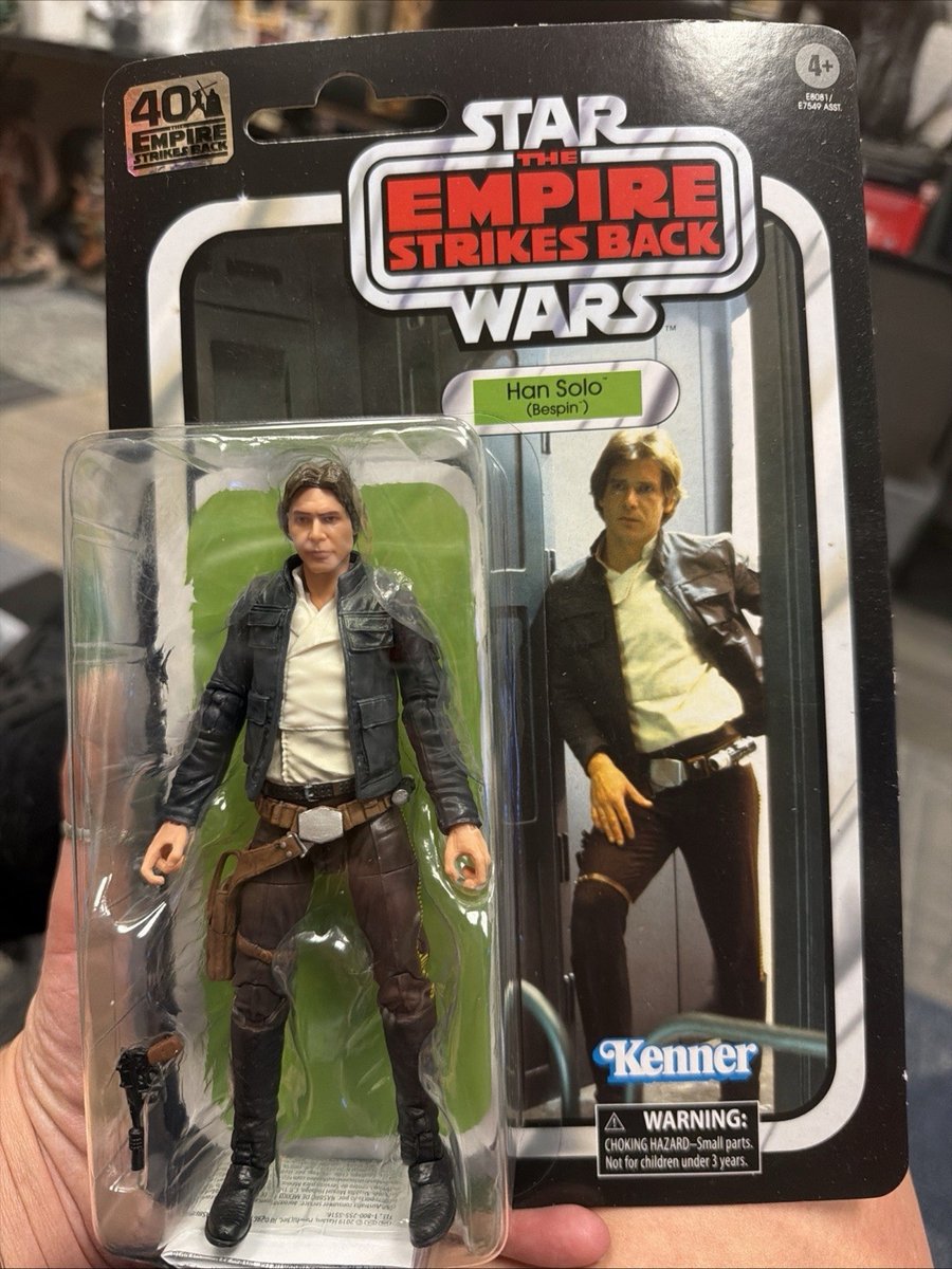 Hasbro Star Wars Modellino Serie Nera 40° Anniversario ESB Bespin Han Solo 6"