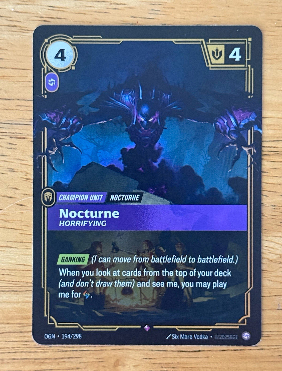 Nocturne 194/298 OGN Regular Champion Unit English 2025