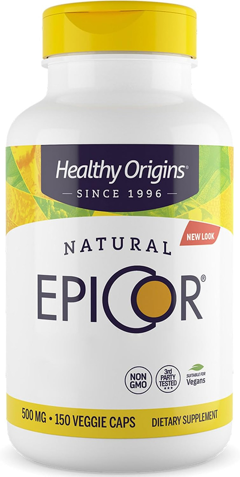 Natural Epicor (Lievito Fermentato), 500 Mg, 150 Capsule Vegan, Testato in Labor