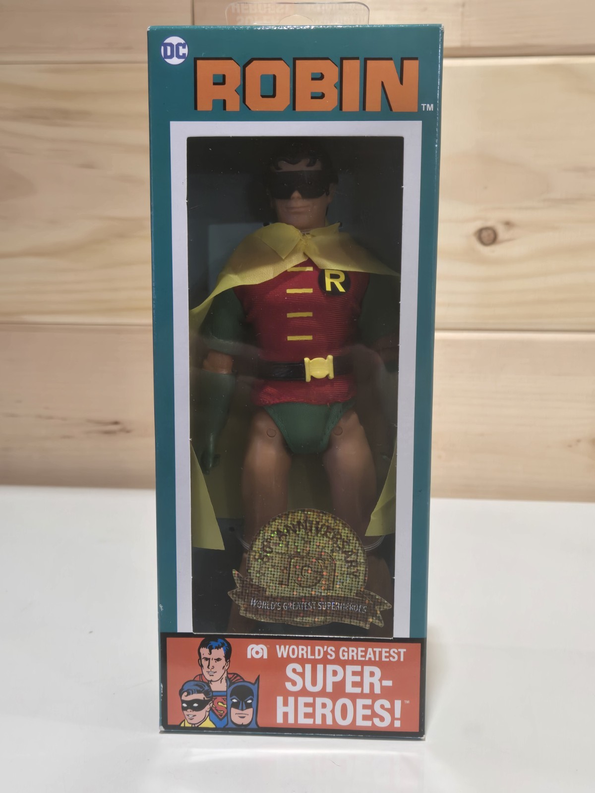 Mego ROBIN 8" VARIANT 50th ANNIVERSARY WORLD'S GREATEST SUPER-HEROES DC 2023!
