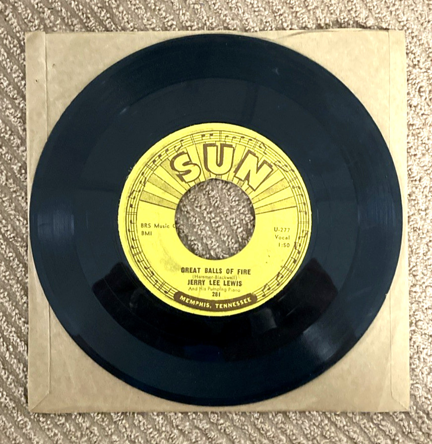 Jerry Lee Lewis - Great Balls of Fire / You Win again - Sun U-277