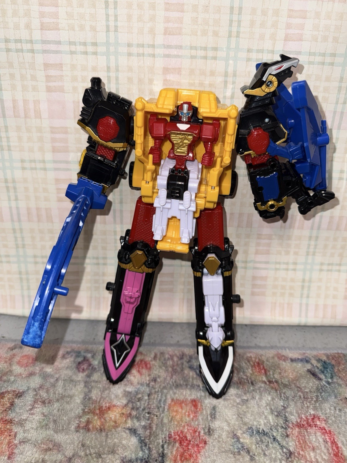 Power Rangers Bandai Ninninger DX SHURIKENJIN Ninja incompleto acciaio Megazord.