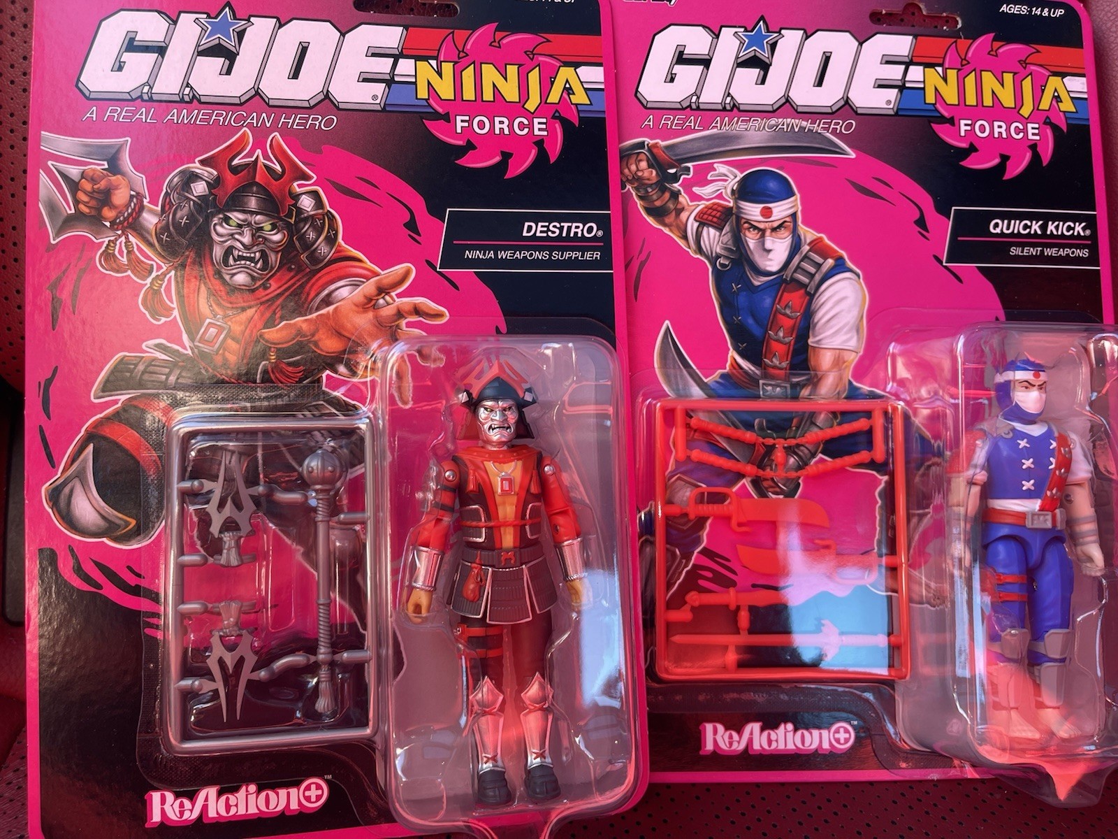 RARE GI JOE ACTION FIGURE HASBRO NINJA FORCE DESTRO & QUICK KICK 2026 =IN HAND!