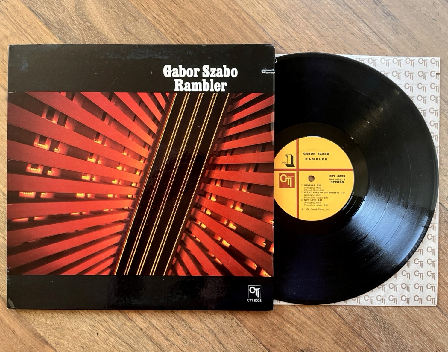 GABOR CZABO vinyl LP album Rambler 1974 CTI RARE