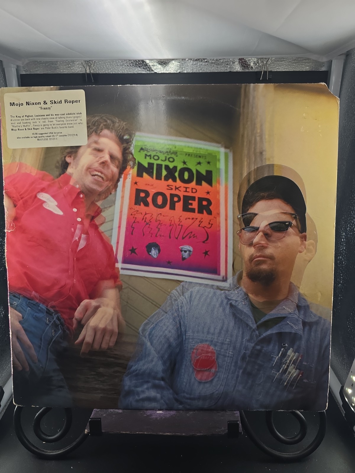 Mojo Nixon & Skid Roper - Frenzy 1986 LP Restless 72127-1 VG+/VG+ 