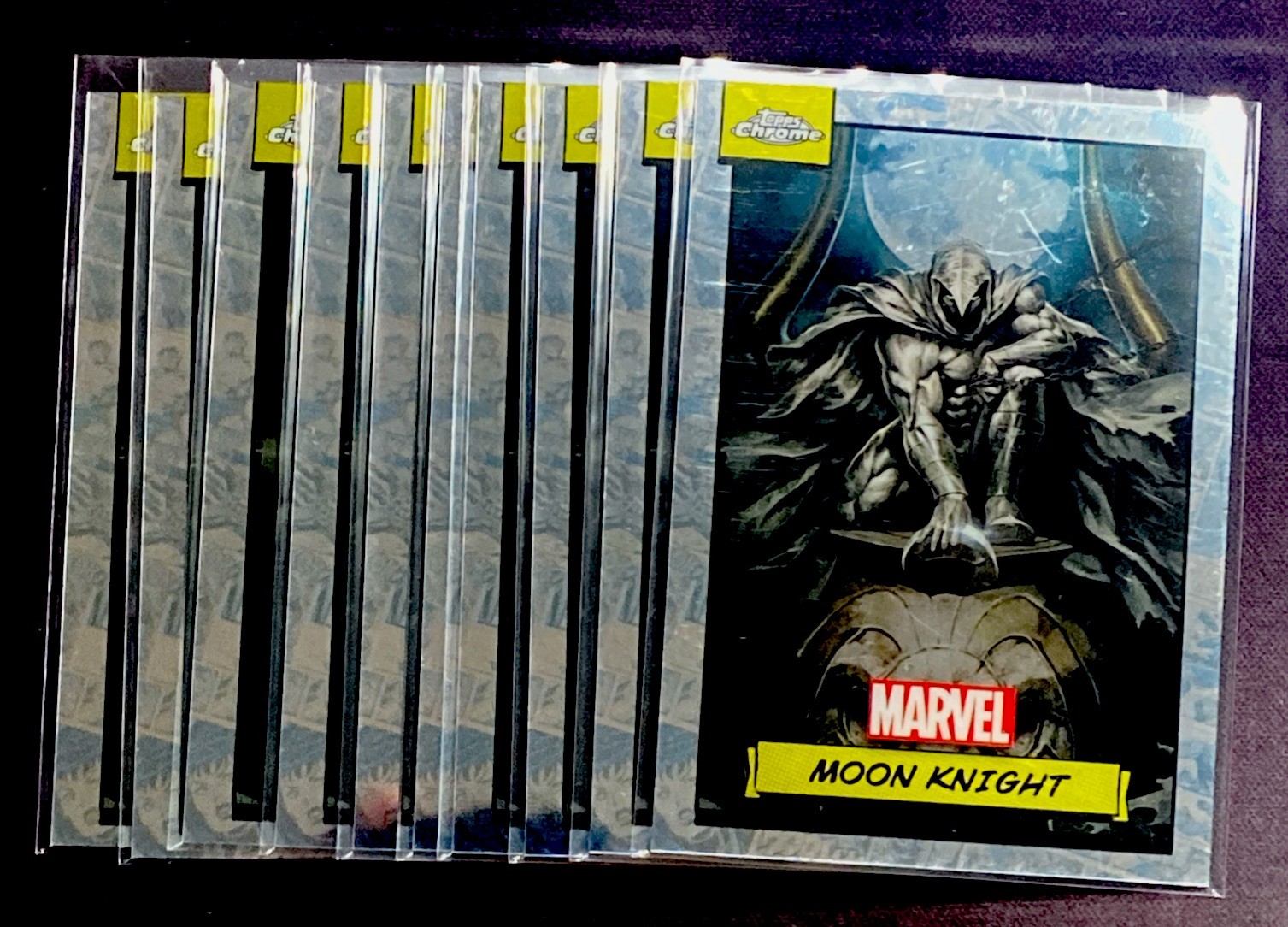 (10x) LOTTO BASE 2024 Topps Chrome Marvel #31 MOON KNIGHT