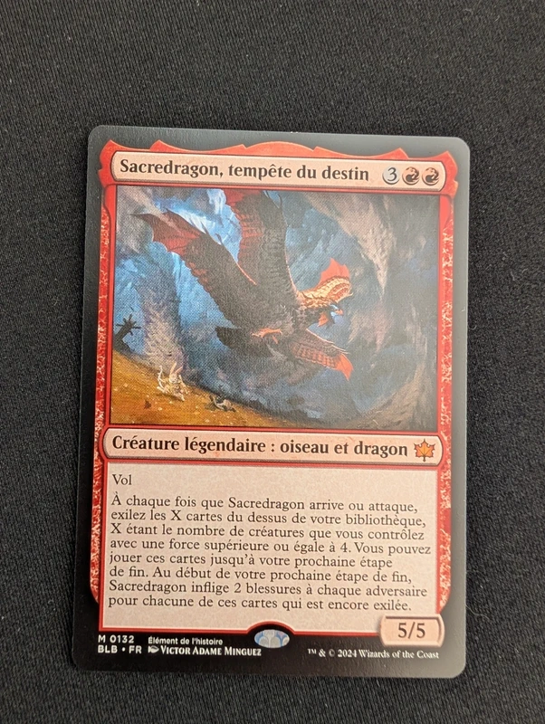 MTG - Bloomburrow - Sacredragon, tempête du destin