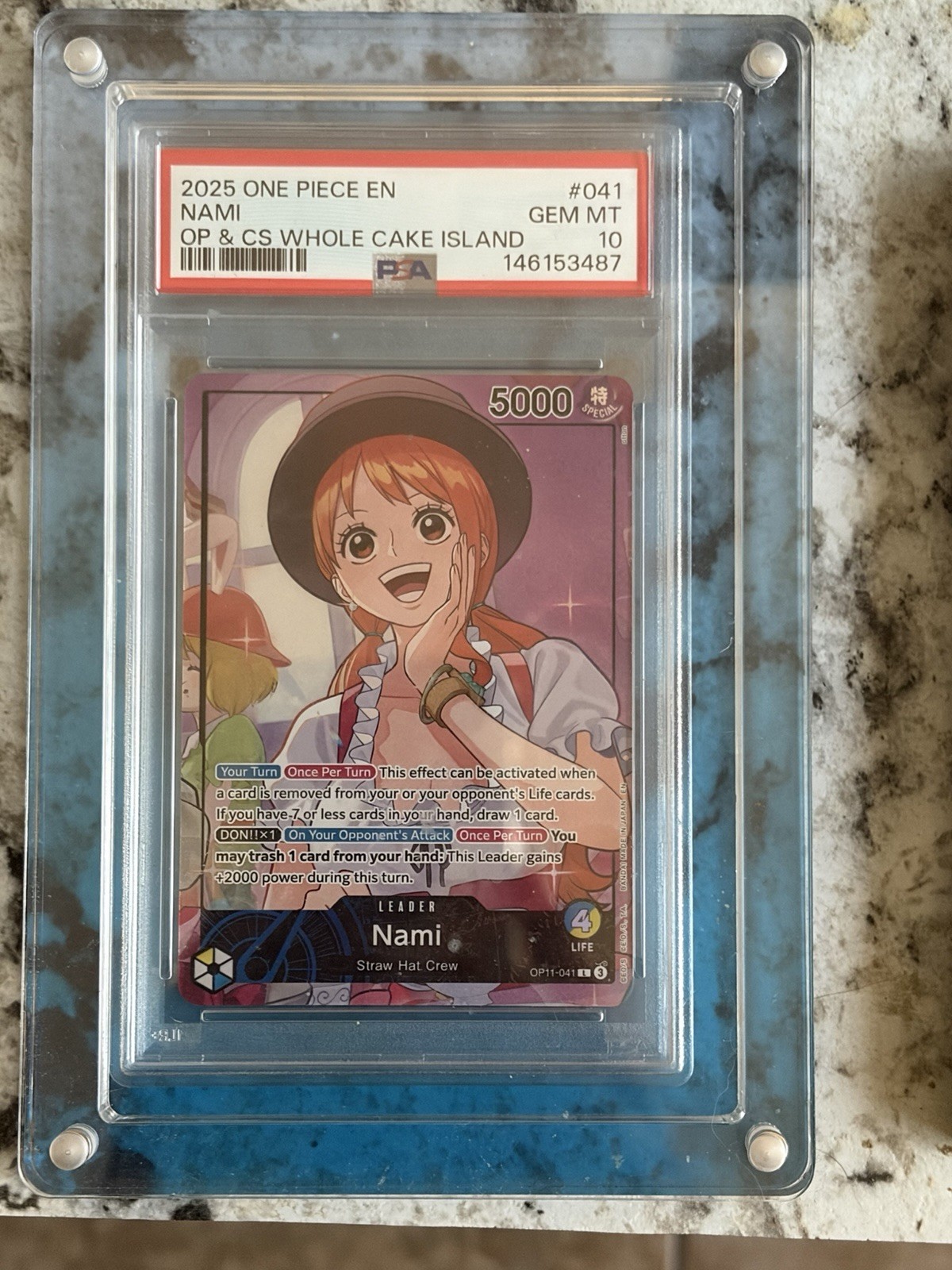 One Piece Nami Whole Cake Island psa 10