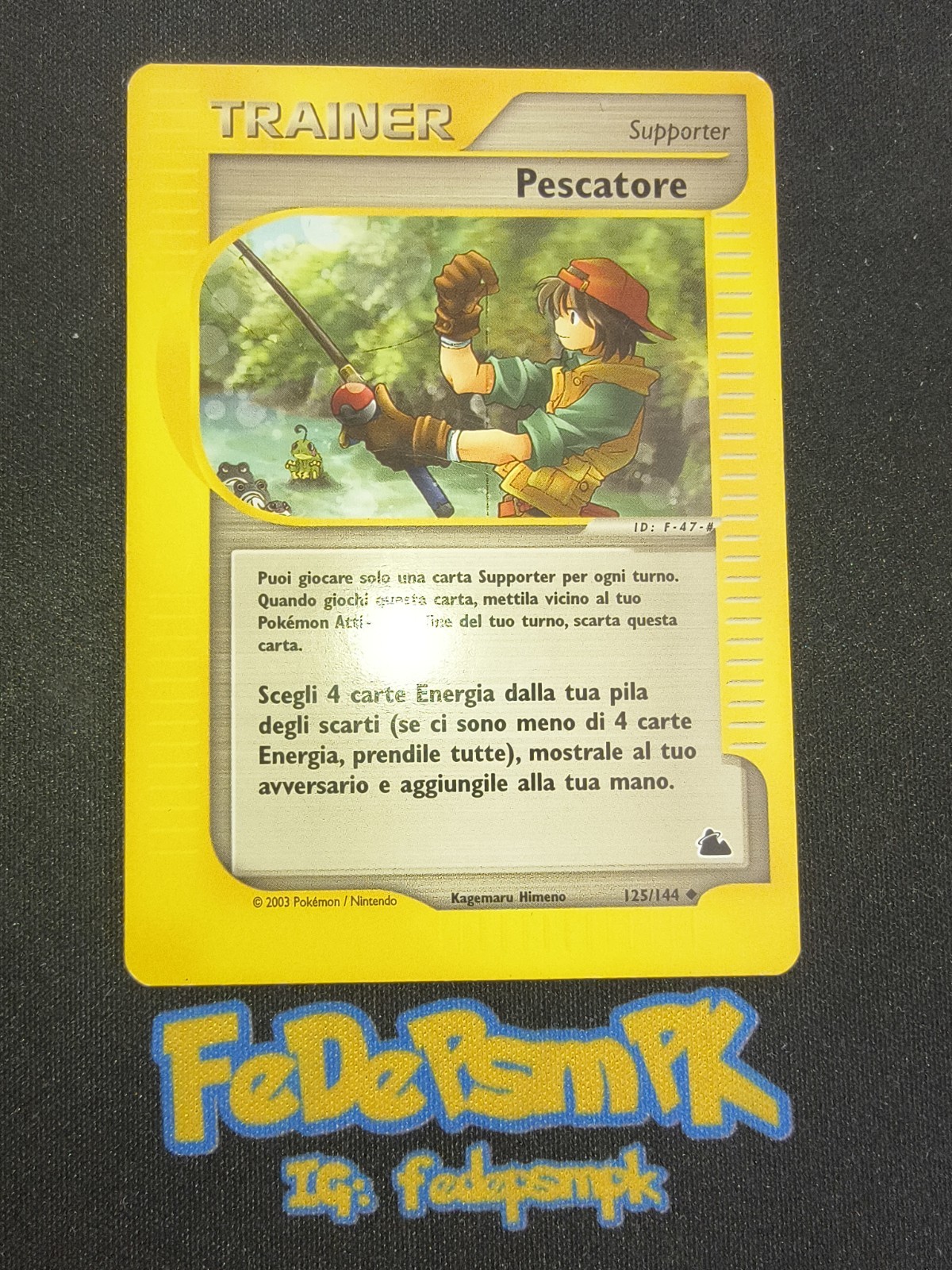 Carta Pokemon PESCATORE Skyridge 125/144  Ita A18 V