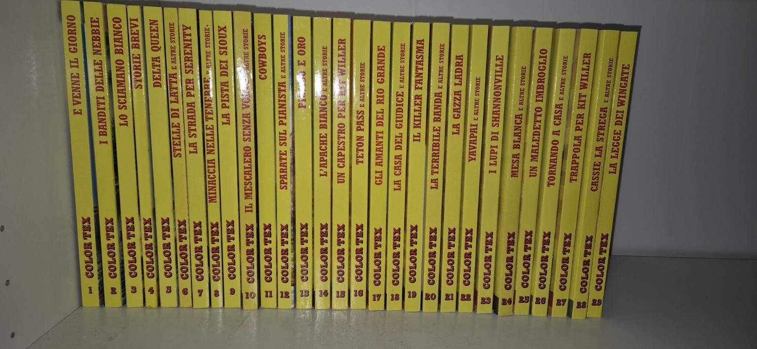 Color Tex 1-29 serie completa Sergio Bonelli Tex collezione