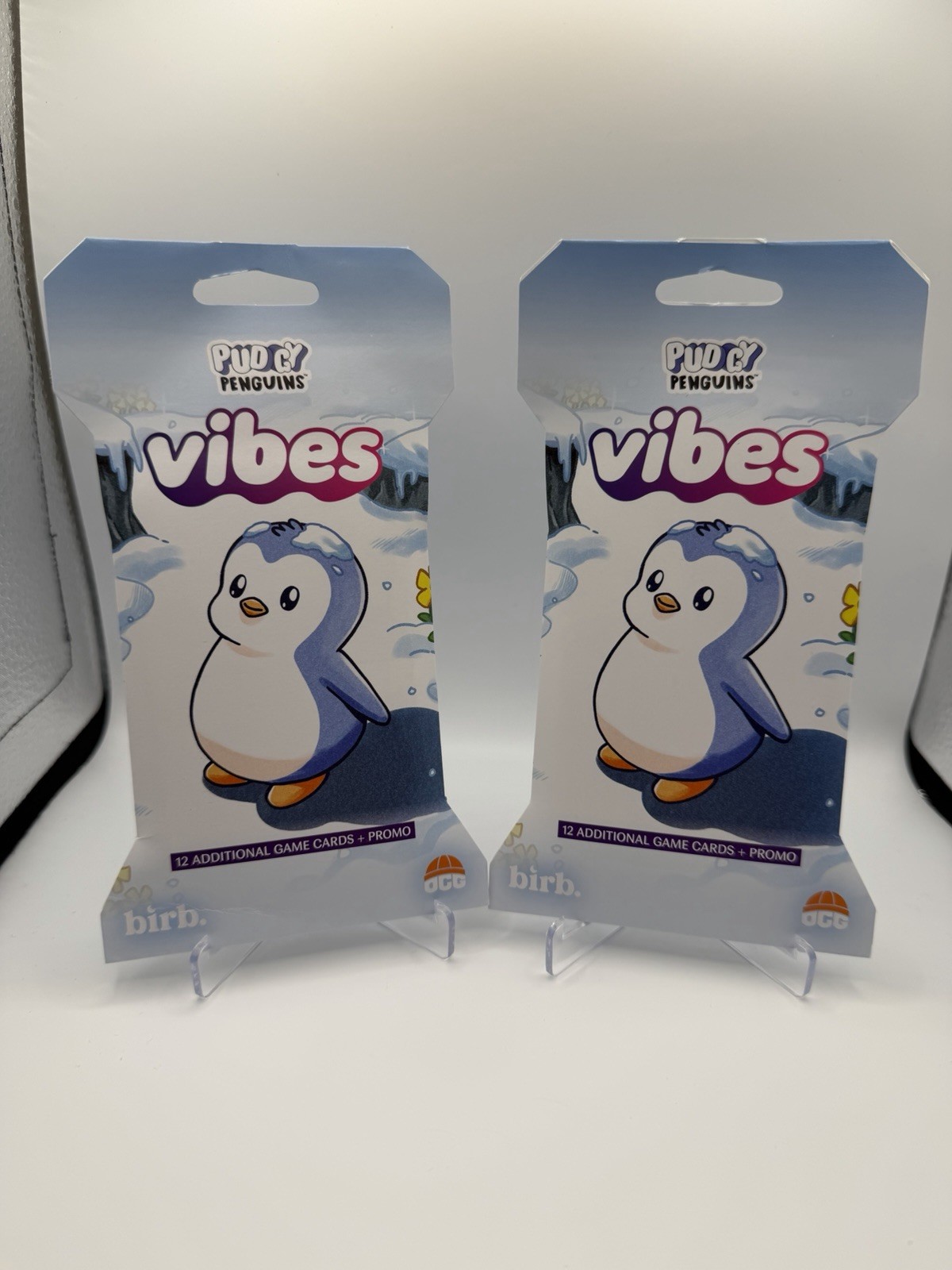 Vibes TCG Pudgy Penguins Series 3 Booster Pack + Promo New Sealed Lot of 2