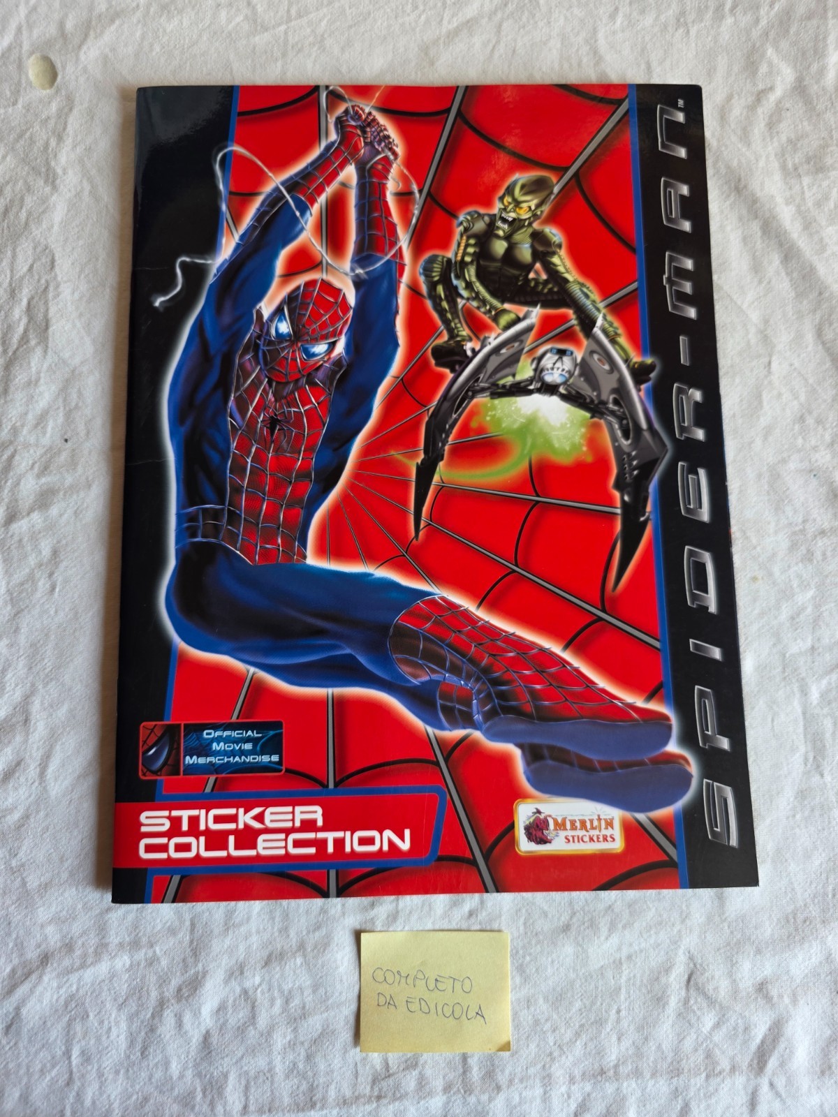 RARO Album SPIDER-MAN Merlin Stickers 2002 COMPLETO Nuovo da Edicola MINT