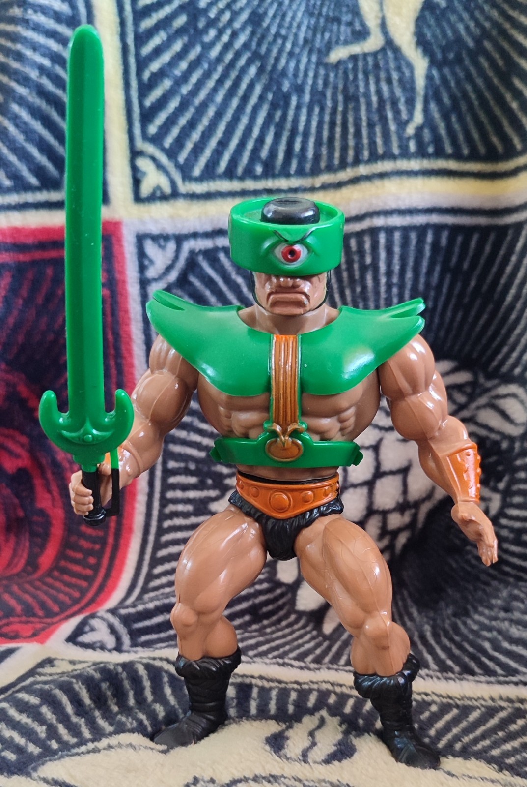 Vintage MOTU Tri-Klops 1983 Mattel He-Man Figure Armour Sword Malaysia