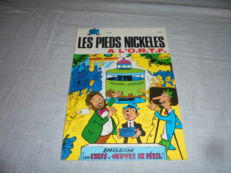 BD Les Pieds Nickelés 62 : Les Pieds Nickelés à l'O.R.T.F. Editions SPE 1987