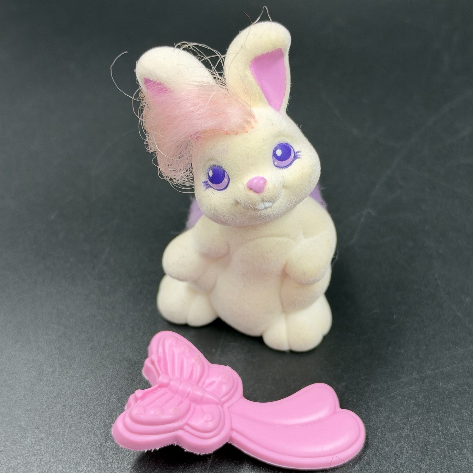 Vintage My Little Pony Lil Litters Cuddly Cottontail Bunny Rabbit Mom Flocked