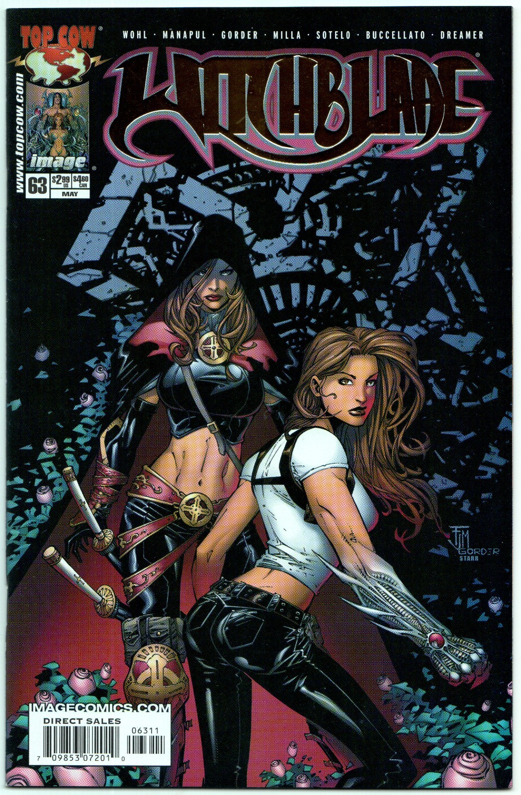 Witchblade (2003) #63 quasi nuovo | variante DF Gold Foil | Magdalena | Top Cow