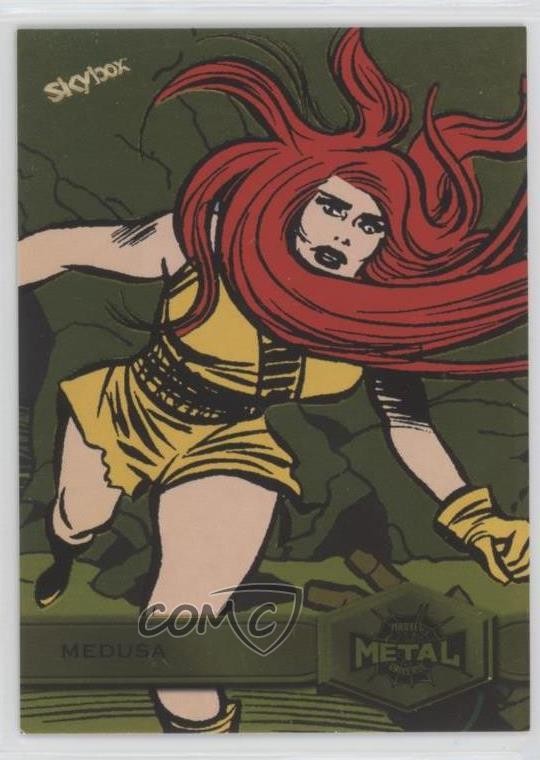 Upper Deck 2022 Marvel Metal Universe Spider-Man Luce Gialla FX Medusa 16zb