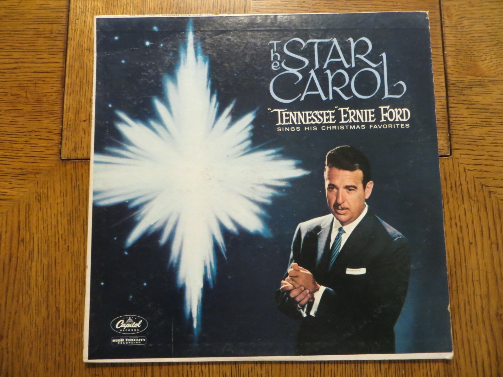 Tennessee Ernie Ford – The Star Carol - 1958 - Capitol T 1071 Vinyl LP VG/VG!!!