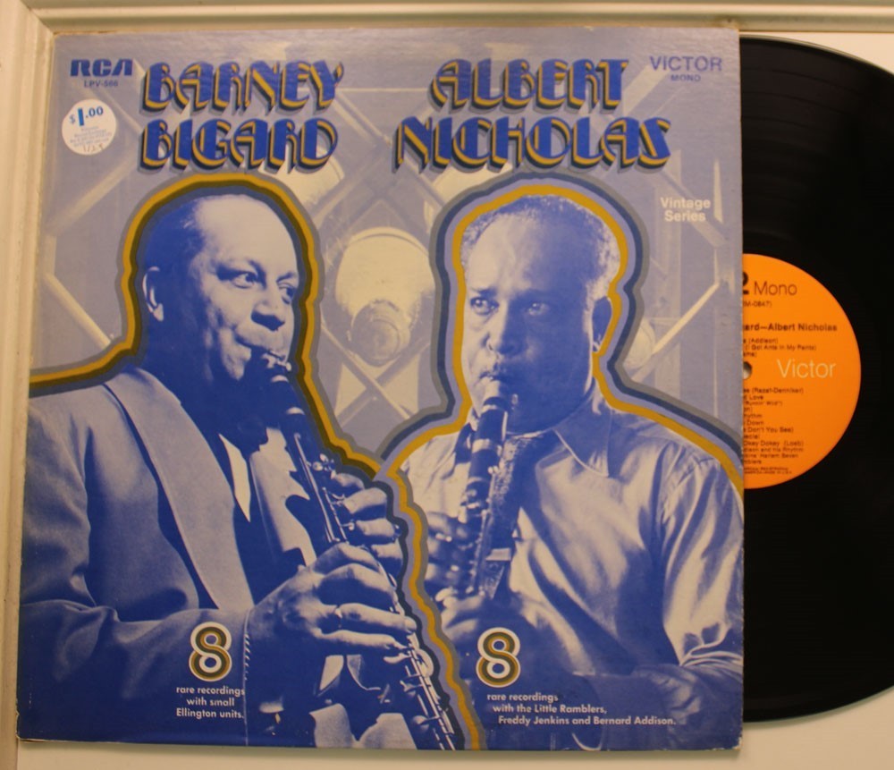 Barney Bigard, Albert Nicholas Lp Self-Titled On Rca - Vg++ To Nm / Vg++