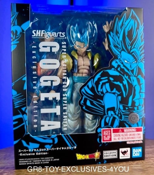 SDCC 2025 TAMASHII NATIONS SHF DRAGON BALL Z SUPER SAIYAN GOD GOGETA PREVENDITA