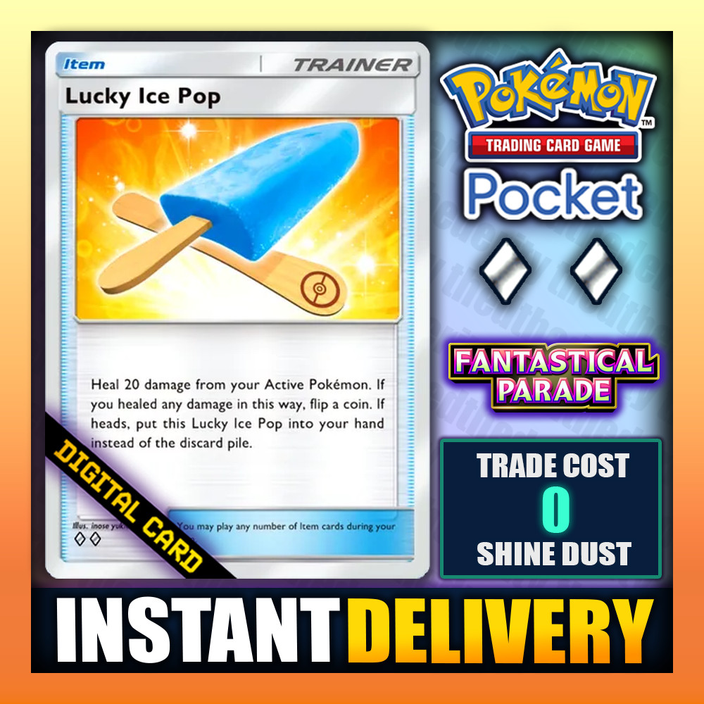 Pokemon TCG Pocket - Lucky Ice Pop - Diamond 🔷 Fantastical Parade - English ✅