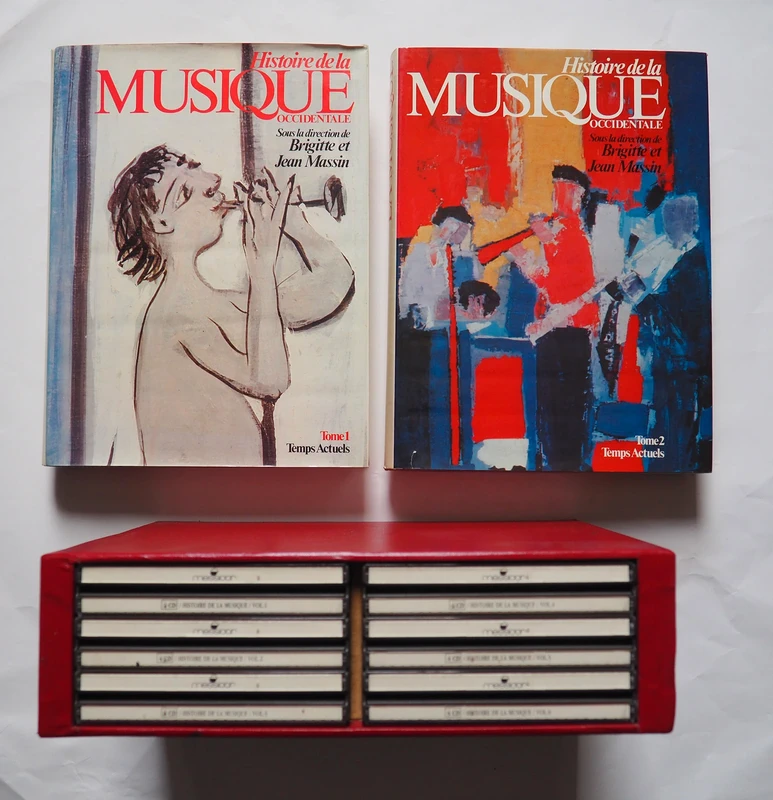Histoire De La Musique Occidentale, Brigitte Et Jean Massin, Messidor, Tome 1 & 2 + 6 Coffrets Cd