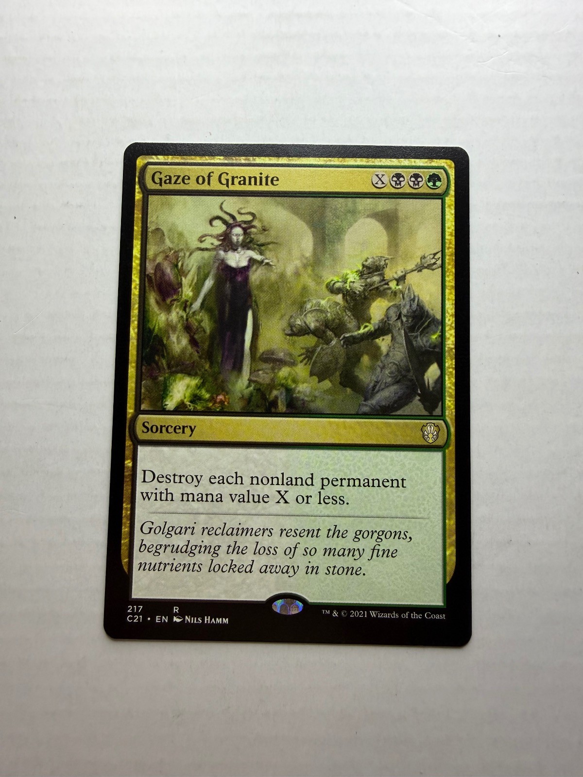 Sguardo di Granito 217 Raro Commander 2021 Magic: The Gathering giocato poco