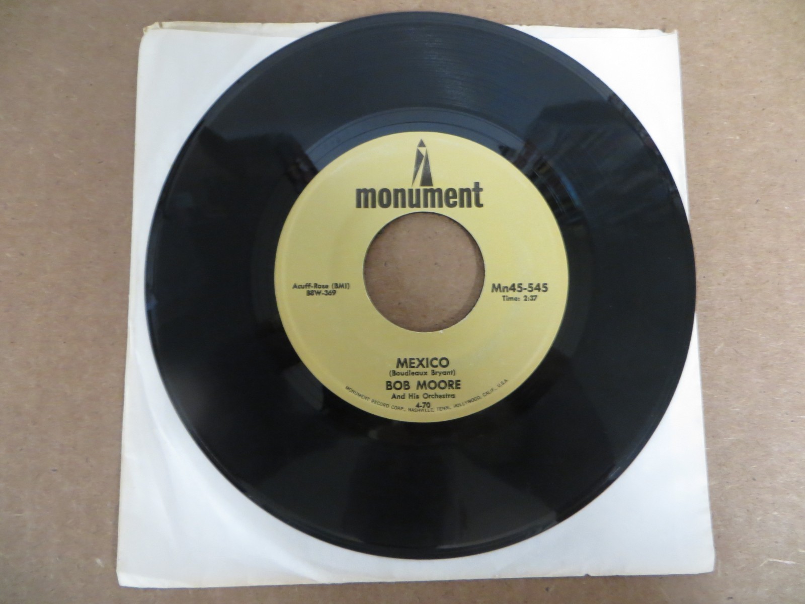 Lee Leonard / Bob Sandy -  It Is No Secret / May The Good Lord.. - 7" Single VG+