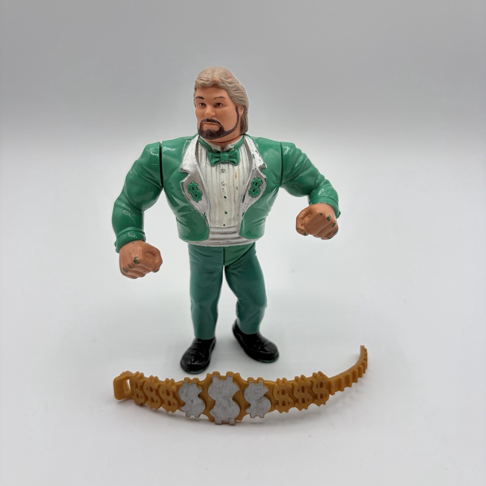 Million Dollar Man Ted DiBiase w/ broken belt 1991 Hasbro WWF Series 2
