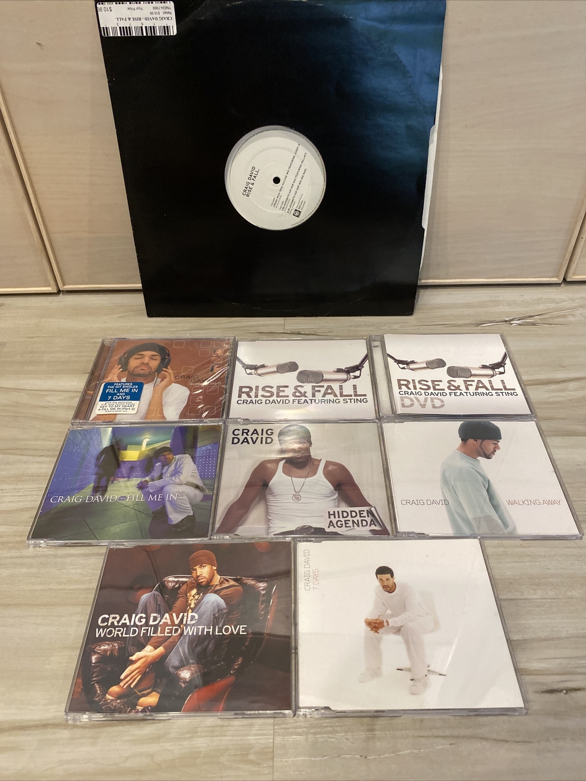 HUGE Craig David CD & Vinyl Lot!! Rise & Fall 12” Born To Do It New Walking Away