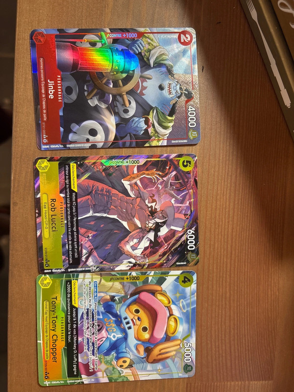 3 cartes sr one pièce fR
