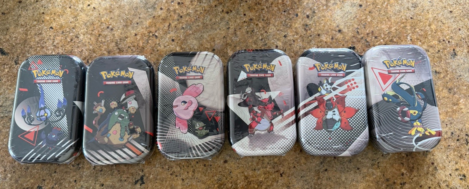 Pokemon TCG Scarlet Violet Unova Mini Tin - 6 Lattine Sigillate in Fabbrica