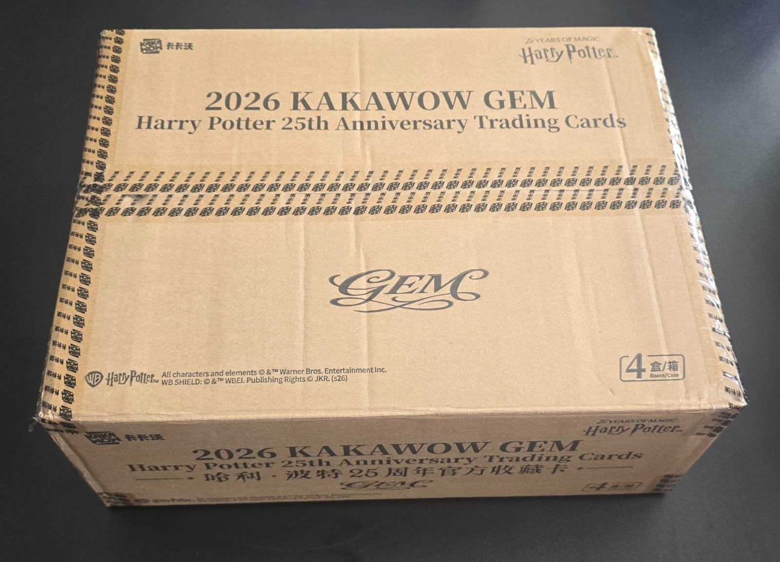 2026 Kakawow Harry Potter 25th Anniversary Gem Hobby Box Case 001/500