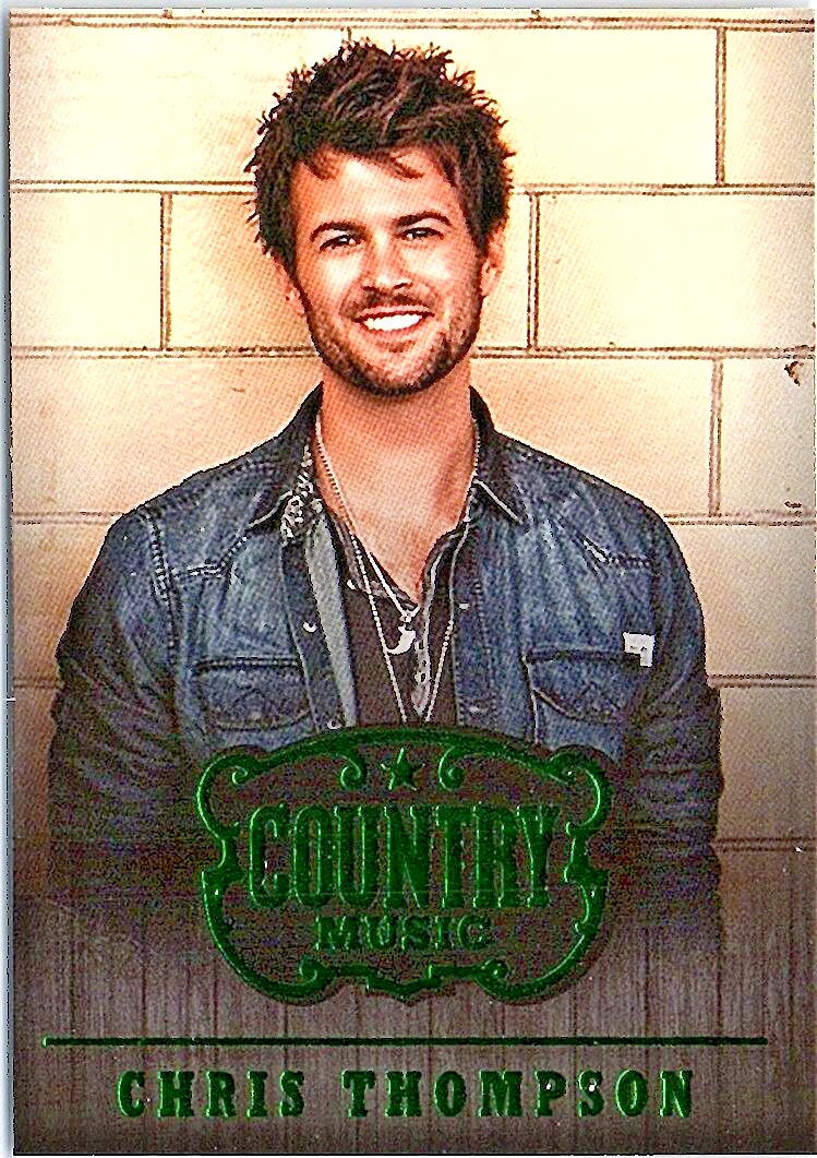 Chris Thompson 2014 Panini Country Music Trading Green Card