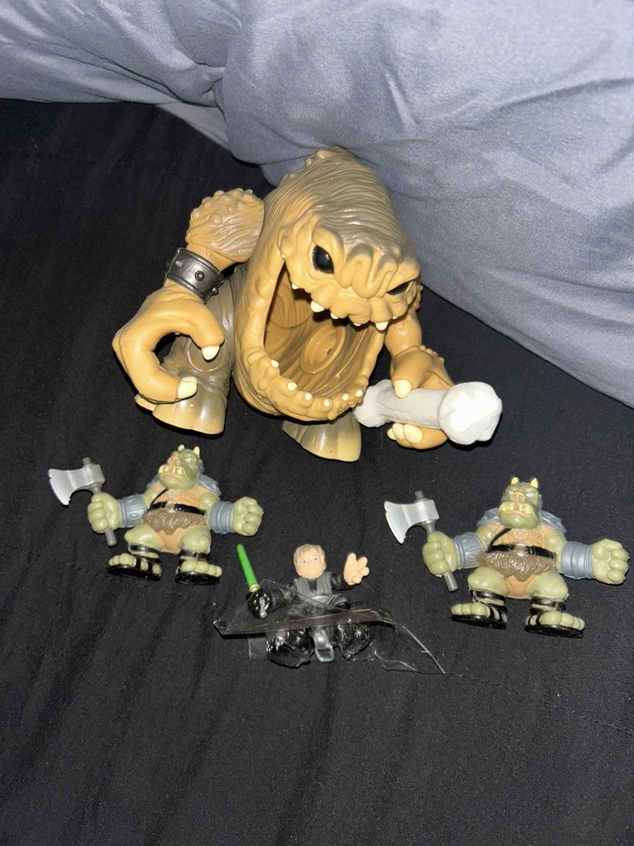 2008 STAR WARS GALACTIC HEROES RANCOR PIT  LUKE SKYWALKER GAMORREAN GUARDS loose