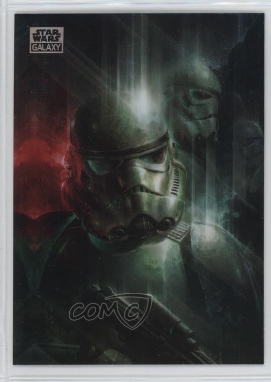 2025 Topps Chrome Star Wars Galaxy rifrattore Raymond Swanland Stormtrooper u0u