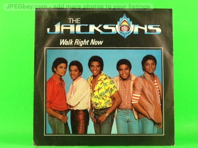 JACKSONS WALK RIGHT NOW (PICTURE SLEEVE) (2) (137) 7" EPIC