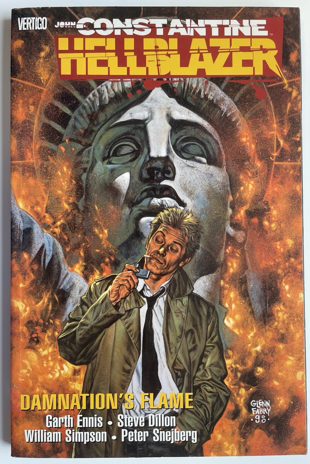 John Constantine Hellblazer Damnation's Flame TPB Vertigo (1999)  3rd Printing