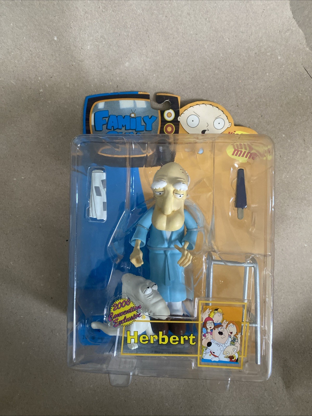 Mezco Family Guy Herbert SDCC Convention Exclusive Figure 2006 New Sealed