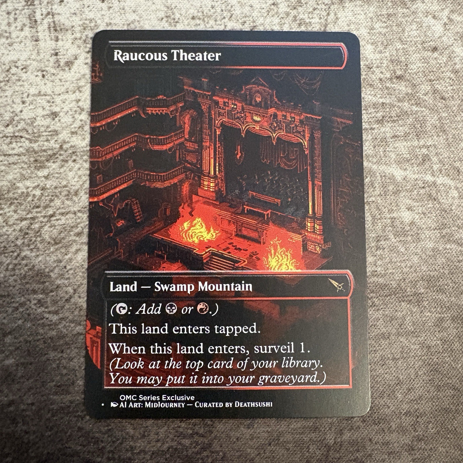 Raucous Theater - Custom Art MTG Magic The Gathering Playtest Card
