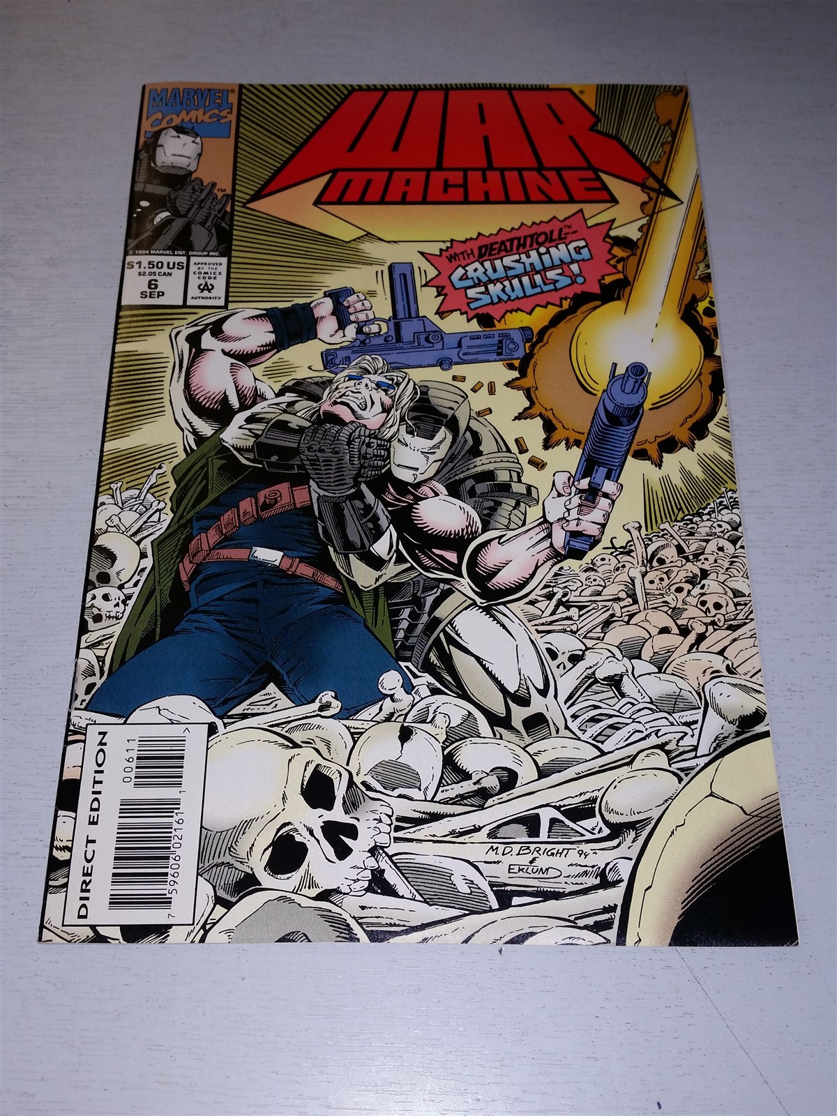 WAR MACHINE #6 VF (8.0 OR BETTER) SEPTEMBER 1994 MARVEL COMICS
