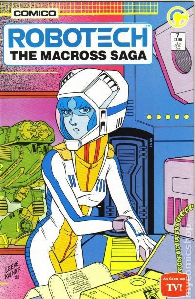 Robotech La Saga Macross #7 FN 1985 Immagine Stock