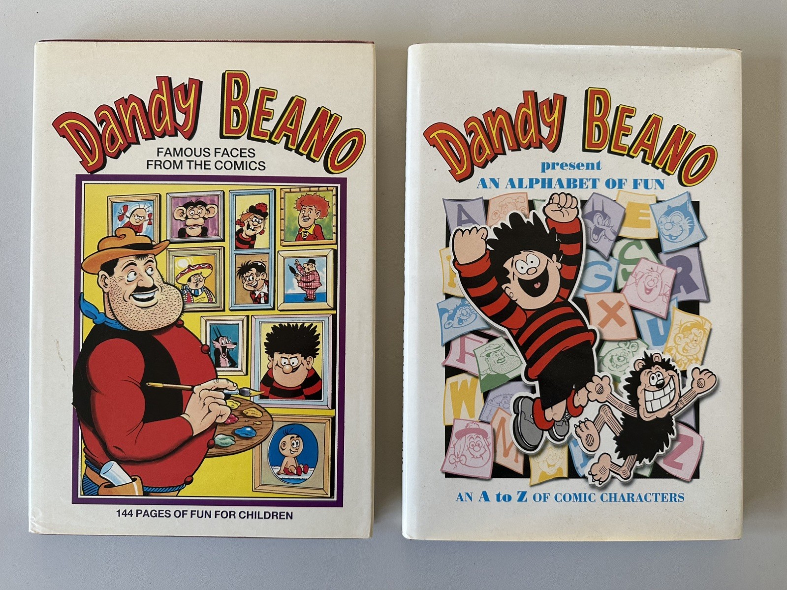 Beano & Dandy Books, An alphabet of fun & Famous faces from the comics