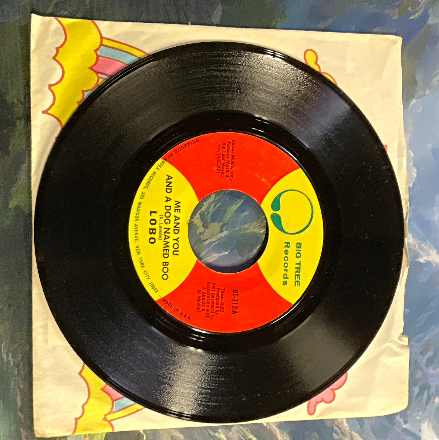 Lobo Me And You And A Dog Named Boo / Walk Away Big Tree 7" 45rpm BT-112