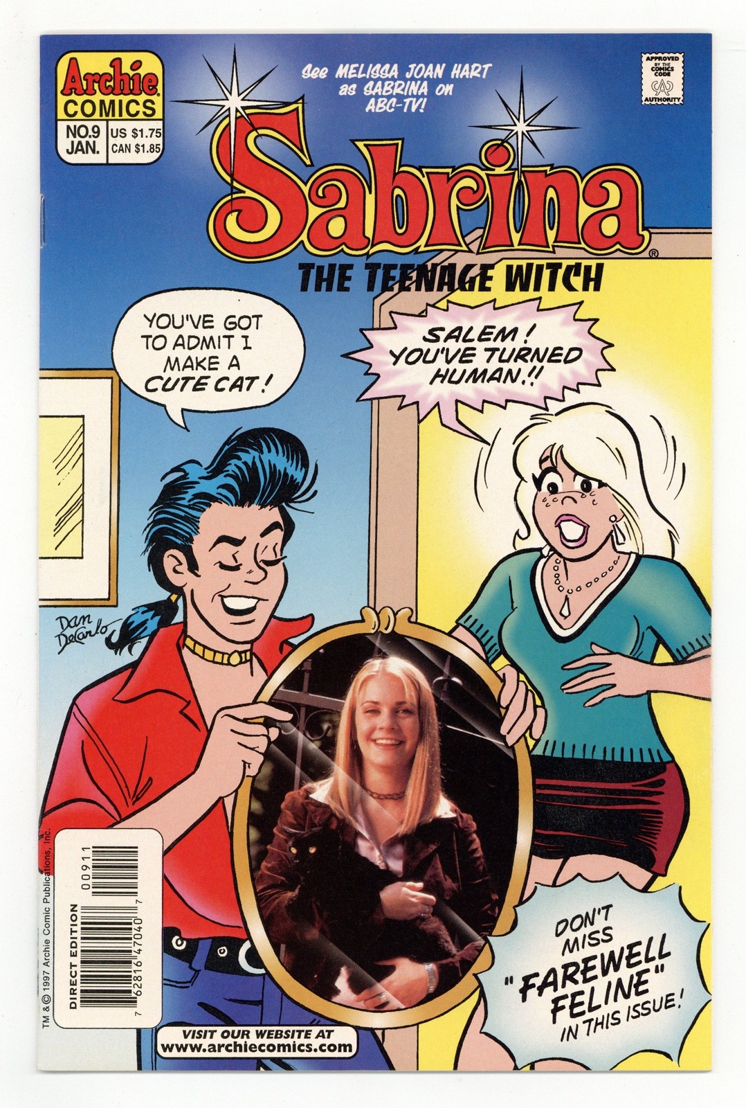 Sabrina the Teenage Witch #9 VF+ 8.5 1998